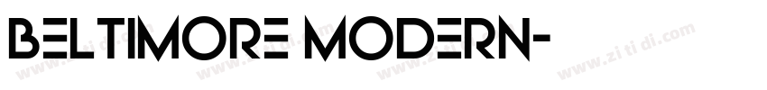 Beltimore Modern字体转换